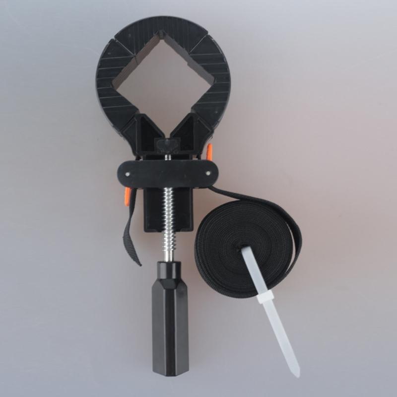 Регулируемый угловой зажим 4 губки Держатель для фоторамок Быстросъемный ленточный зажим Столярный инструмент Многоугольный зажим Прочный