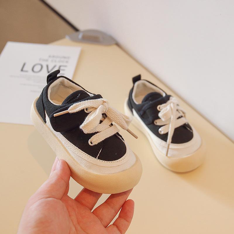 Children's Canvas Shoes Kids Casual Sneakers for Boys Girls Toddlers Little Girl Sneakers Candy Color Soft Anti-slip Big Toe New