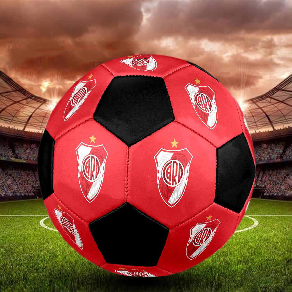 River Plate CARP Soccer Ball Colorful All Ages Machine Stitched PVC Competition Ready Durable High-Bounce.SIZE5