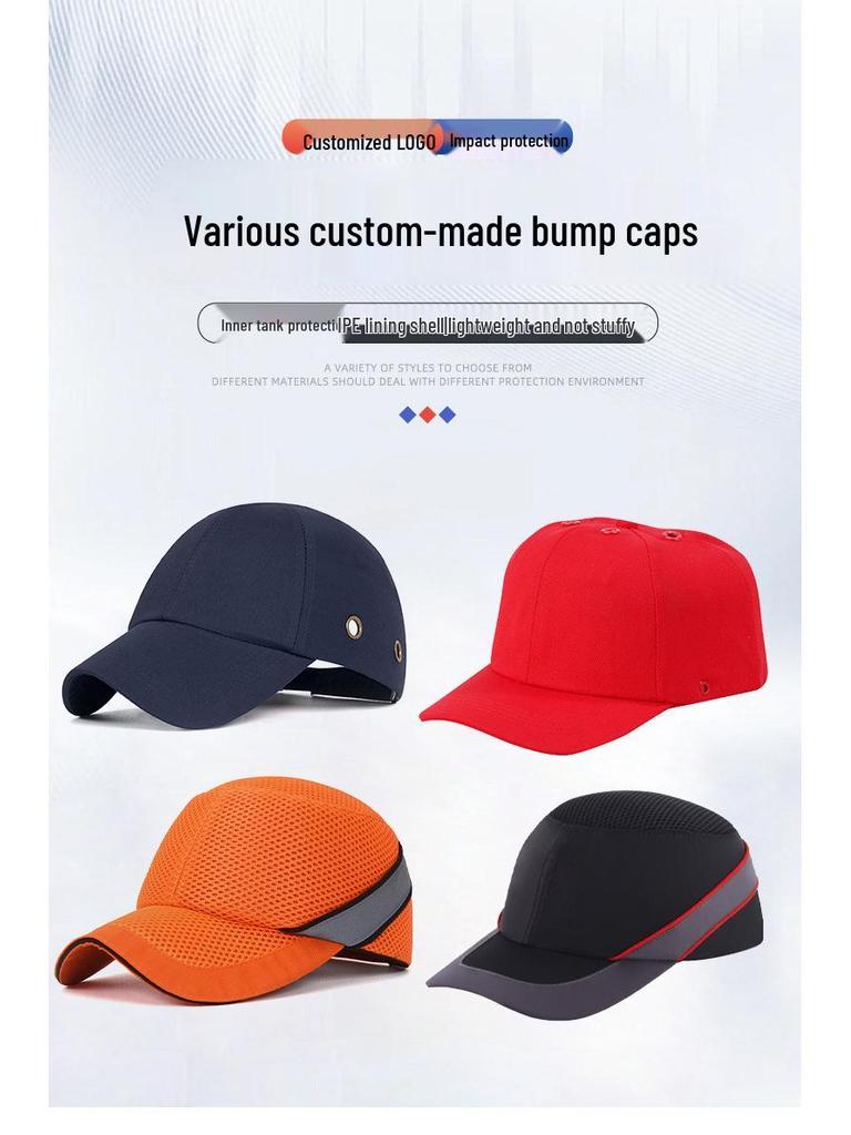 Gu Bangda Lightweight Anti-Collision Duck Tongue Cap - Protective Baseball-Style Work Hat