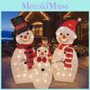 Inserted Snowman 2d Led Lights For Christmas Decor For Courtyard Terrace Parties