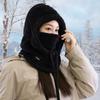 Women Winter Balaclava Hat with Face Shield Thick Warm Fleece Windproof Cycling Adjustable Full