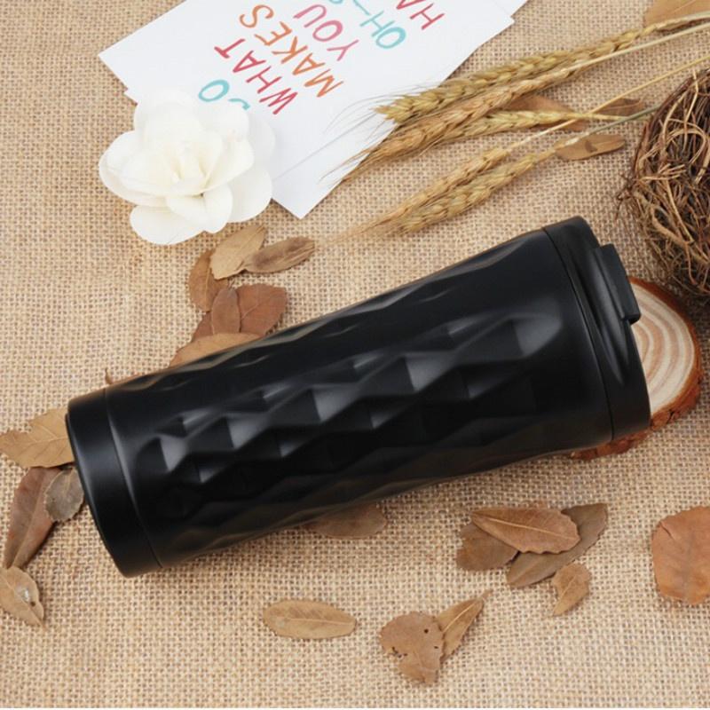 1 шт. 500 мл Кружка для кофе из нержавеющей стали для автомобиля, дорожная кружка для чая, термобутылка для воды, тамблер, изолированная бутылка