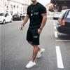 Мужская одежда Летний костюм CR7 Спортивный костюм Удобный Дышащий Сетка Комплекты для бега Джоггинг Фитнес Спортивный костюм Футболка повседневный комплект