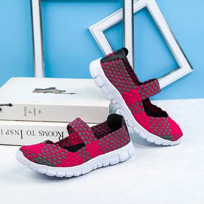 Модная женская обувь больших размеров на плоской подошве 2025 Модная плетеная обувь с эластичной лентой Женская удобная обувь на плоской подошве Женские повседневные лоферы Zapatos De Mujer