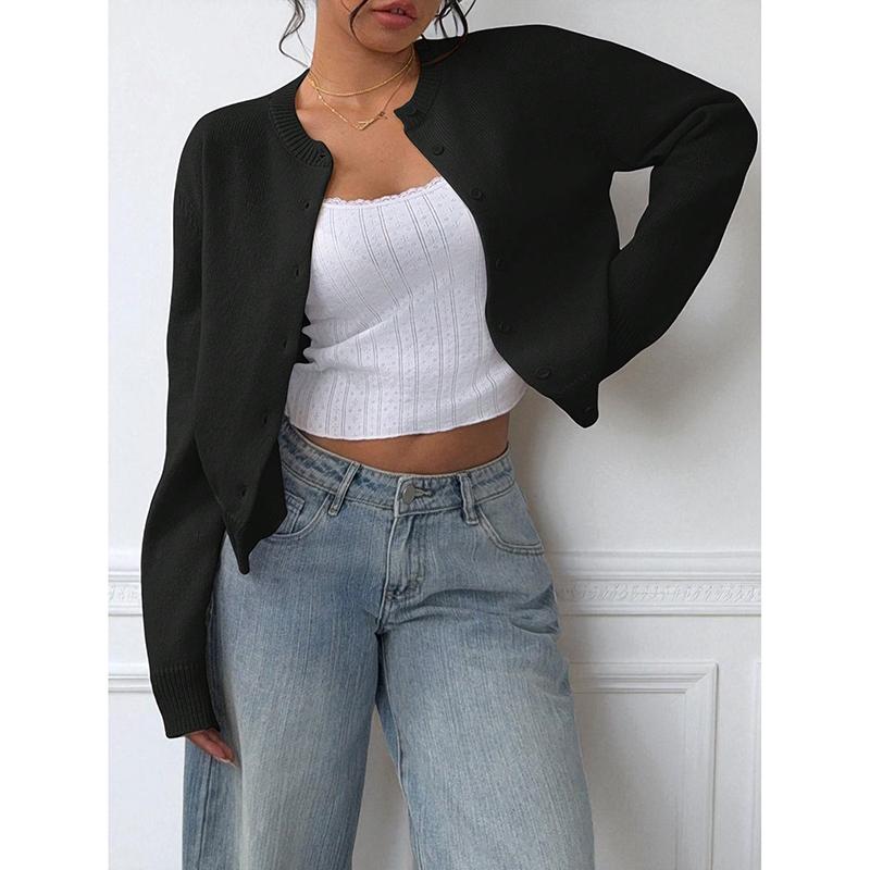 Women Autumn Winter Knitted Cardigans Sweaters Ladies Long Sleeve Single Breasted Sweater Outerwear