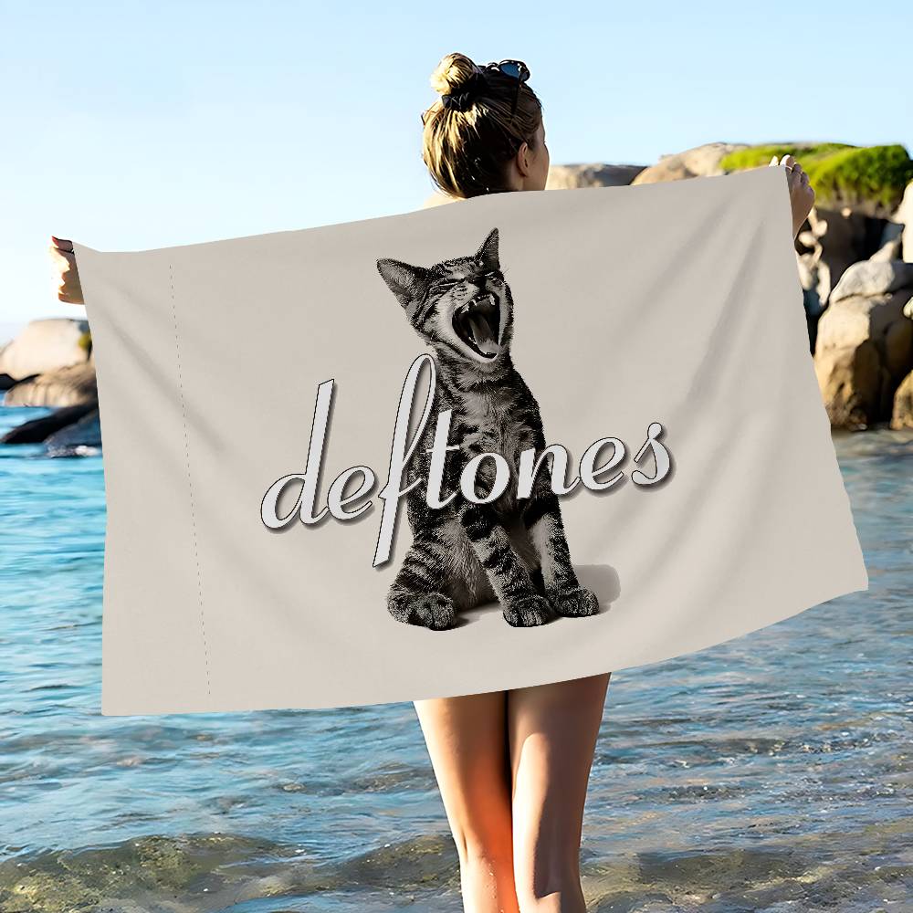 D-Deftones Fashion Beach Towel Colorful Bath Towels For Girl Microfiber Quick Dry Sand Free Beach Yoga Spa Gym Pool