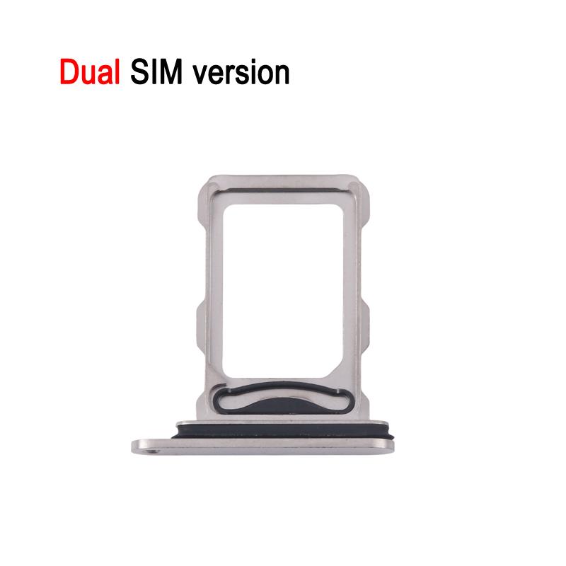 Single / Dual SIM Card Tray For iPhone 16 Pro Max Phone SIM Card Tray Replacement Spare Part