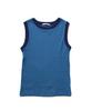 Johnbull Classic Cool Touch Random Terry Sleeveless Blue Women's Top,