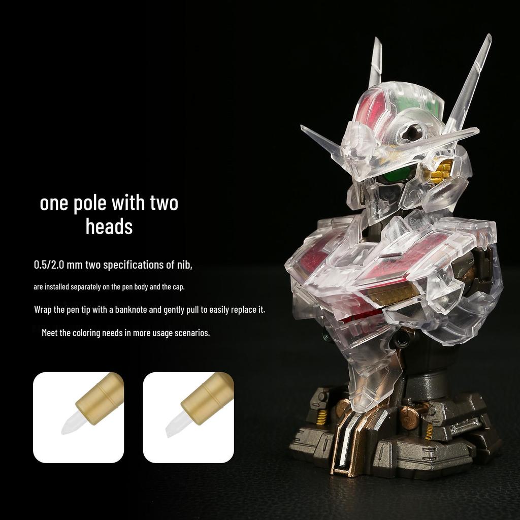 Super Metallic Markers MKA01-12 for Model and Mecha Figure Touch-up