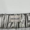 MONCLER 2020 Metallic Silver GONNA Flare Skirt skirt 40 SilverUsed