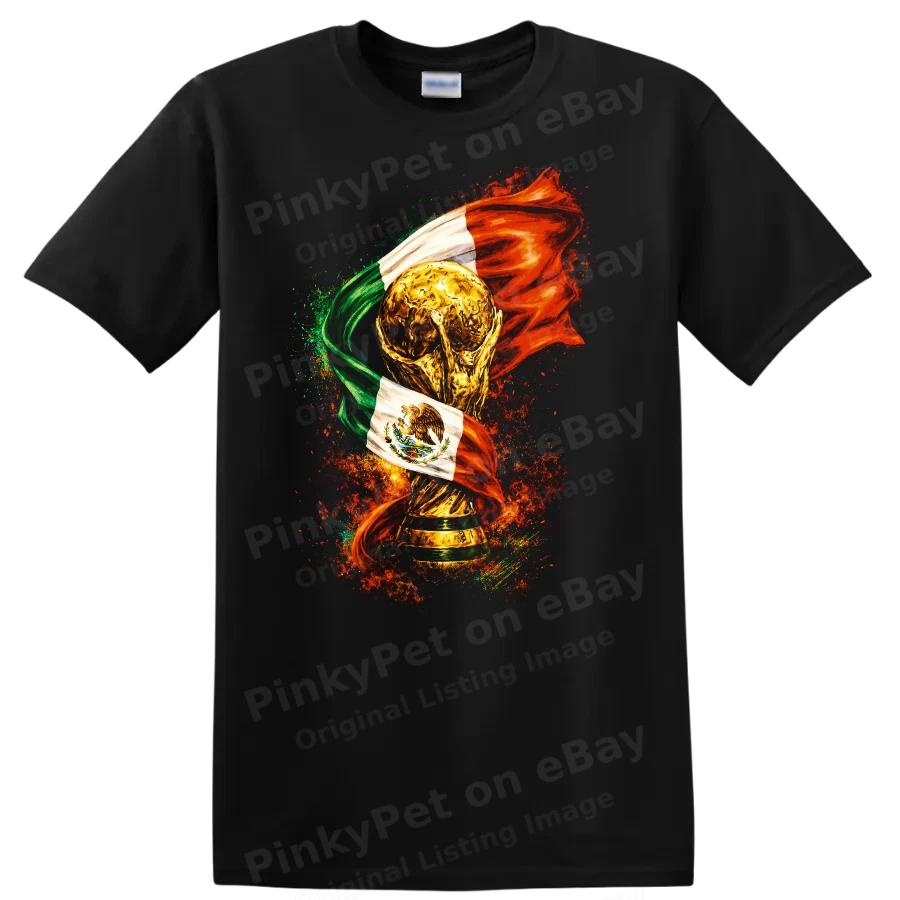 Mexico Soccer World Cup Trophy T Shirt Graphic Vintage Style Soccer Tee