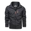 Men's Sports Jacket Men's Spring and Autumn Solid Color Casual Windproof Waterproof Jacket Winter Jacket