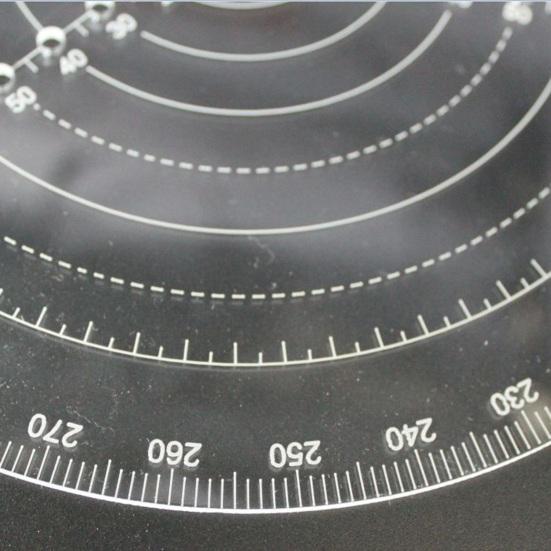 Круглый центроискатель Yousheng, циркуль, токарный центрирующий инструмент, калибр круга, акриловые круги для черчения, диаметр круга, шаблон для черчения кругов