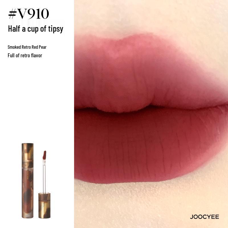 Joocyee Янтарный блеск для губ V05 Корица и Утиное Молоко Чайная Помада - Увлажняющая, Водно-Легкое Покрытие