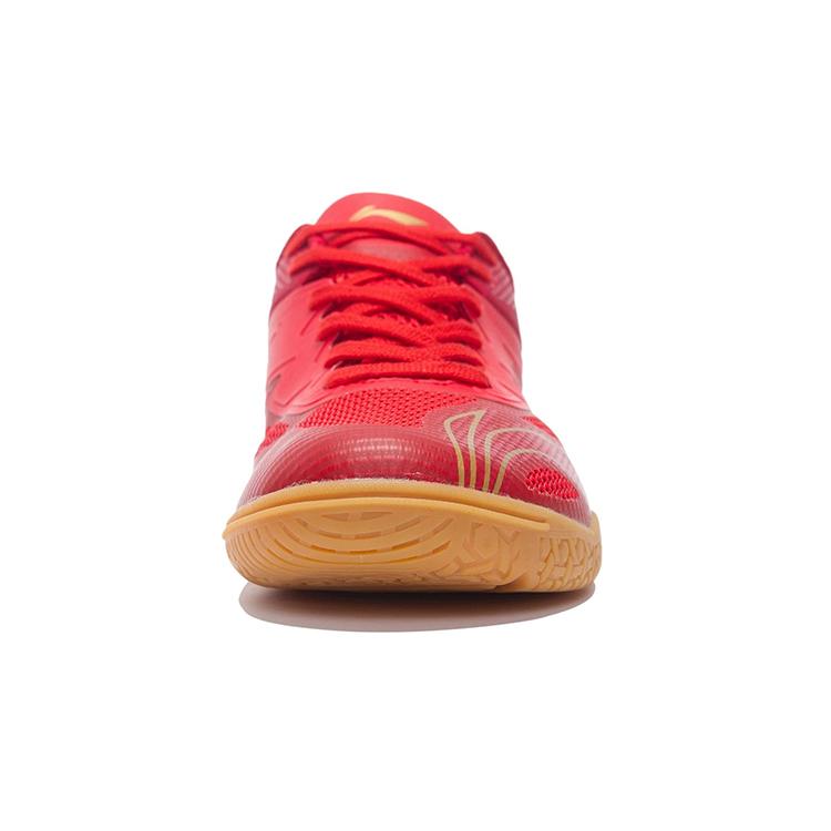 Li Ning соревновательной амортизацией, нескользящие, износостойкие, дышащие, низкие, для настольного тенниса, мужские, пламенно-красные APPR001-1
