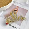 With Pearl Hair Comb Dragon Shaped Rhinestone Hairpin New Shark Clip  Hair Accessories