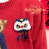Chinese Style Chinese New Year Plush Keychain Lion Awakening Lion Dance Brooch  Bag Accessories
