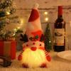 2024 Рождественская кукла Эльф Вязаный Гном со светодиодным ночным светом Рождественские украшения для дома Рождество Навидад Новый год 2025 Подарок