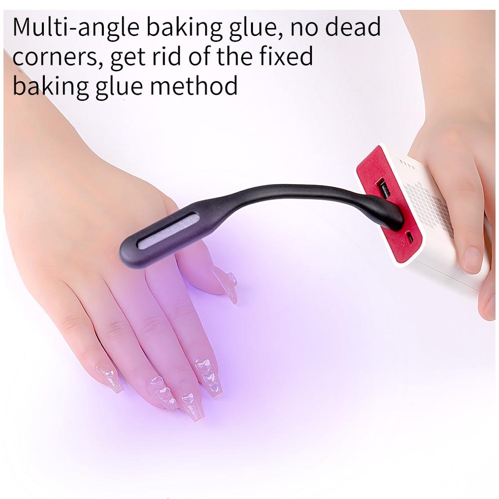 Портативная мини-USB-лампа для фототерапии ногтей, складная светодиодная сушилка для ногтей, УФ-гель-лак, средство для отверждения лака