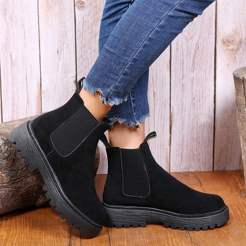 European and American Fashion Flat Bottom Women's Boots 2024 Spring New Daily Warm and Comfortable Temperament Women's Shoes