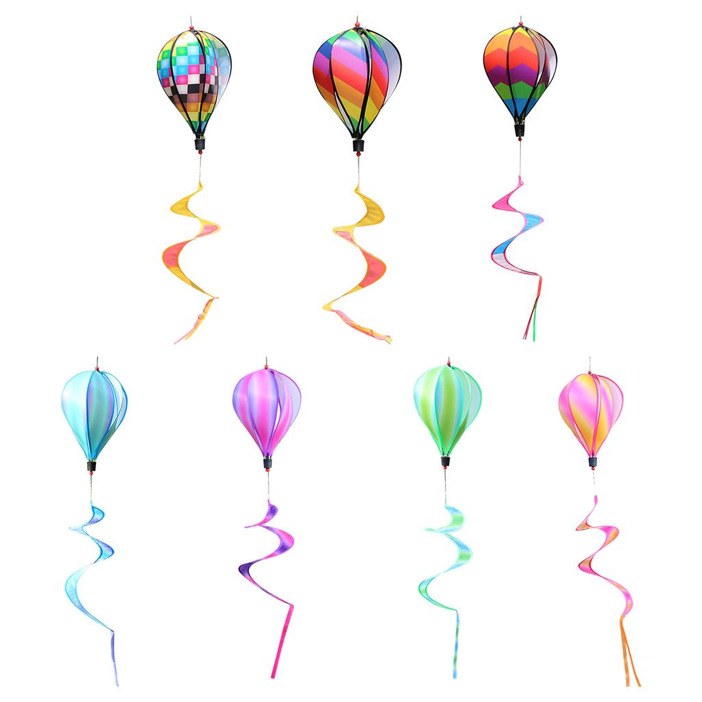 Воздушный шар с горячим воздухом Wind Spinner Rainbow Hanging Wind Twister Уличная ветряная мельница Сад Двор Домашний фестиваль Праздничный воздушный шар