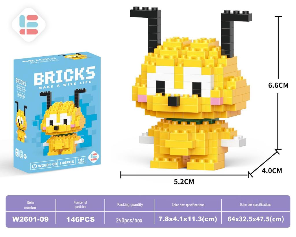 Игрушки-конструкторы из микрочастиц Деда Мороза: 60 видов, Блайнд-бокс, совместимый с Lego