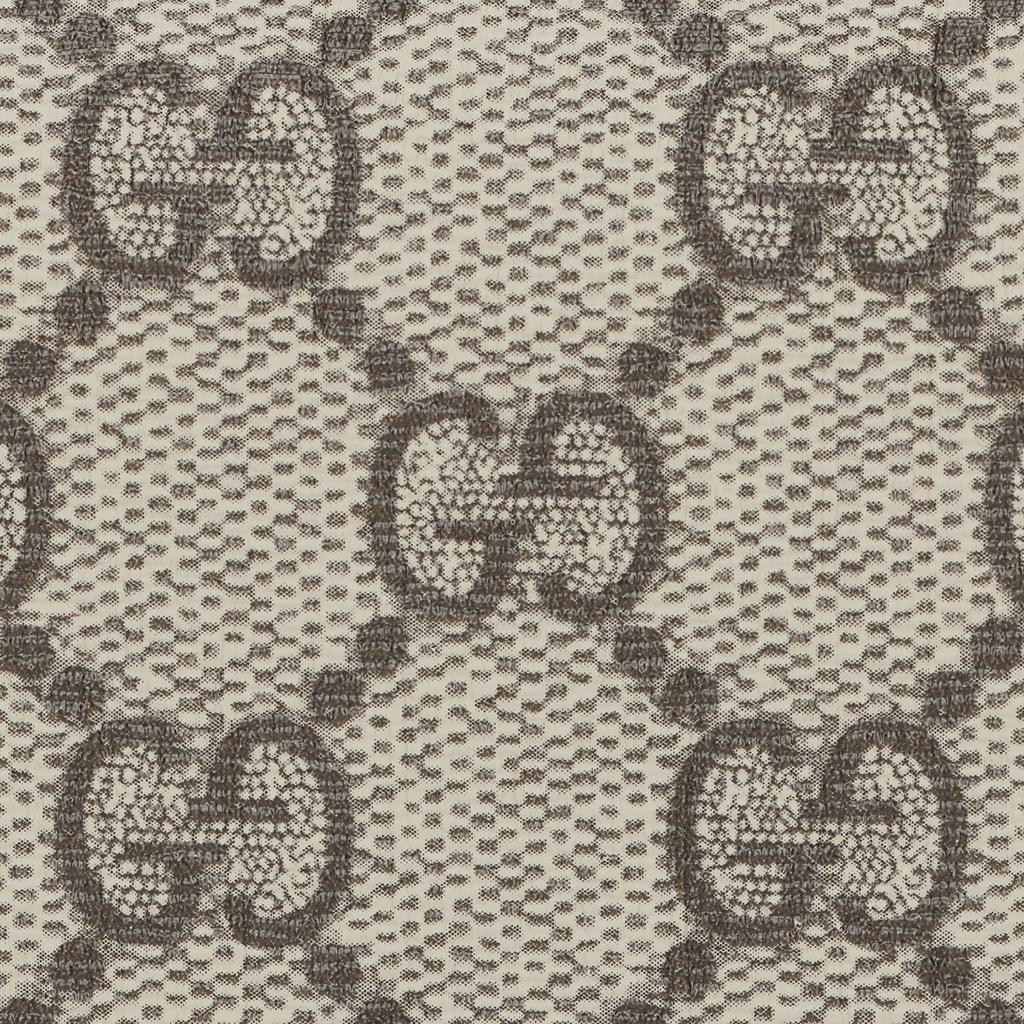 Gucci Horsebit 1955 Vintage Gold Buckle Logo Canvas And Leather Short Wallet Women Wallet Ebony White 621891-92TCG-9761