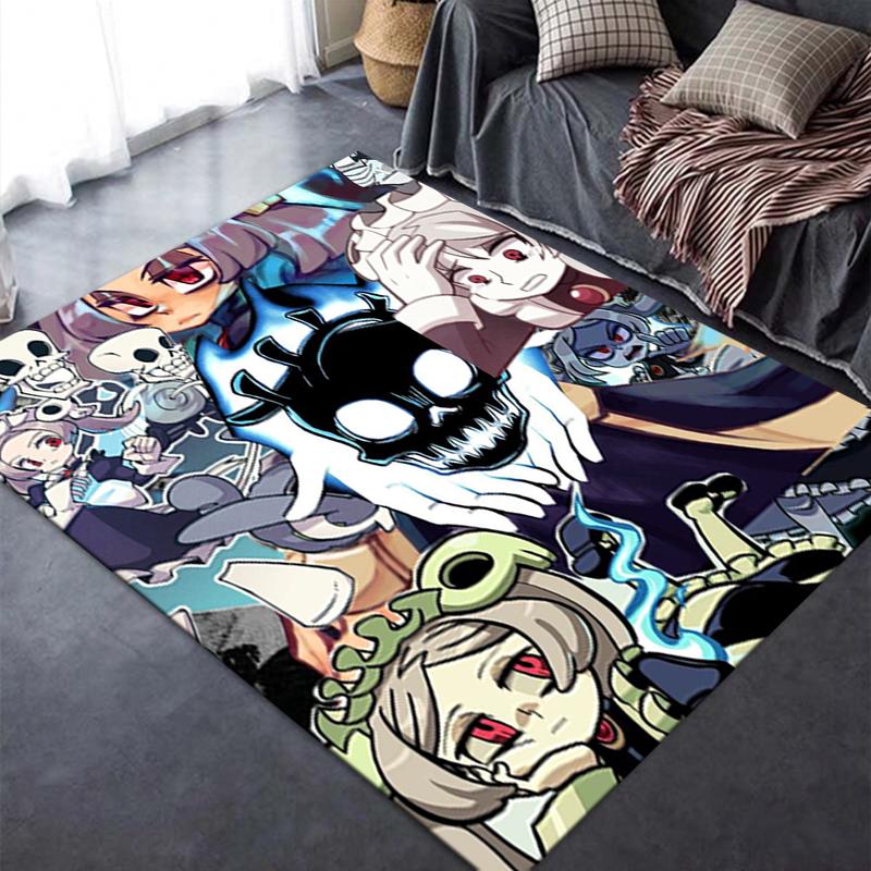 2025 Новый ковер Skullgirls для гостиной, спальни, дома, украшение дивана, детский игровой нескользящий коврик для пола 165