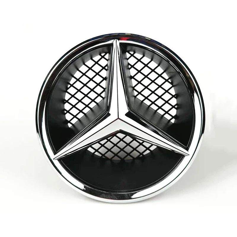 FTI5 3D Car Grill Emblem Star Badge Front Grill Logo Mercedes Benz Amg W204 W205 W213 X253 A B C E S CLA GLB GLC GLE GLS Accessories