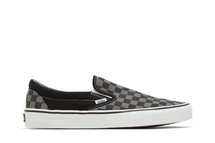 Мужские кеды Vans Classic Slip-On Клетка Черный Серый Оловянный