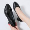 Women High Quality Square Heel Pumps Lady Classic Black Office Heel Shoes Soft Comfort Women Shallow Mouth Single Shoes