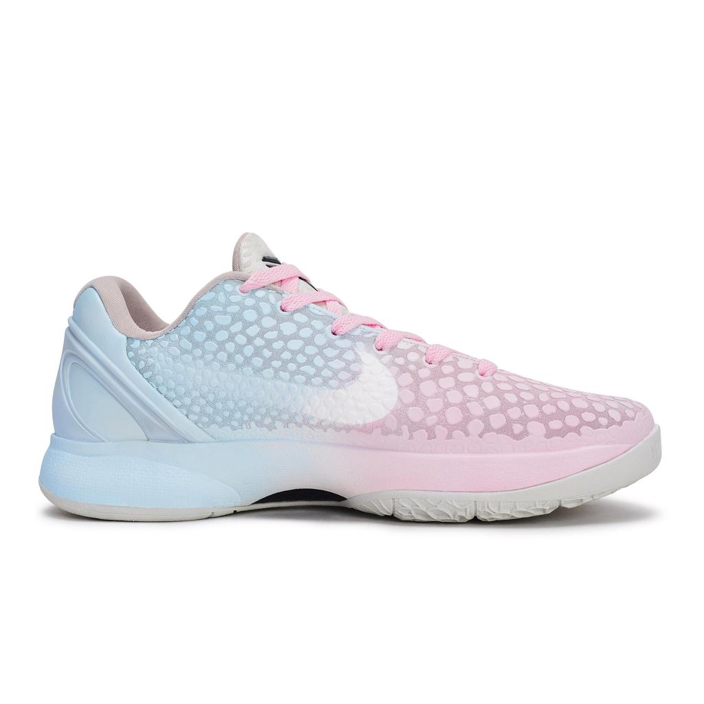 Nike Баскетбольные кроссовки Zoom Kobe 6 Мужские Низкие Розовый/Белый/Синий FQ3546-100(Team80-S-BOX)