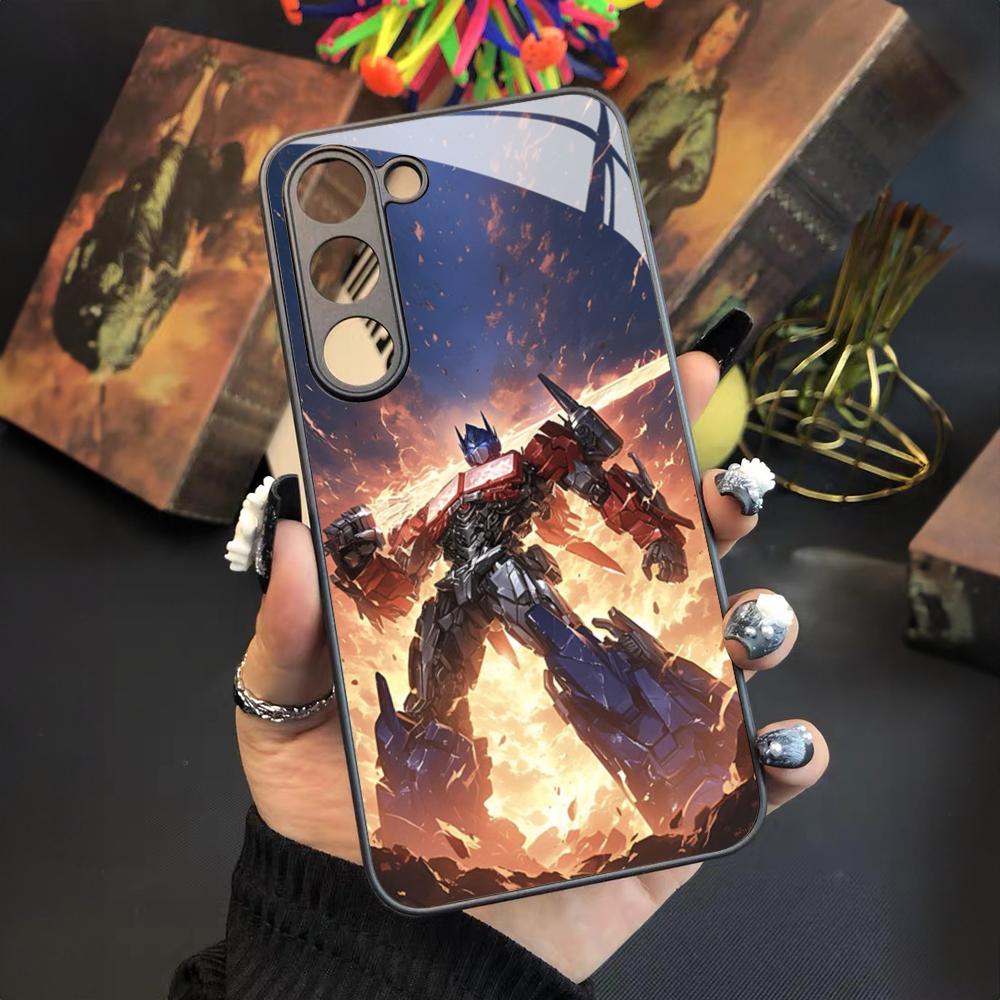 Transformers Phone Case for Samsung Galaxy S24 S23 S22 S21 S20 A24 A34 A54 A53 Note20 M54 Fe Ultra Plus Glass