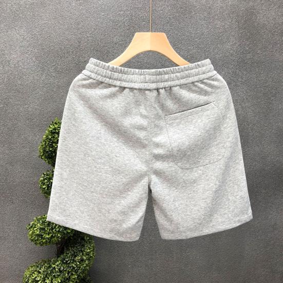 Men Sports Shorts with Elastic Waist Straps Summer Casual Shorts Leisure Work
