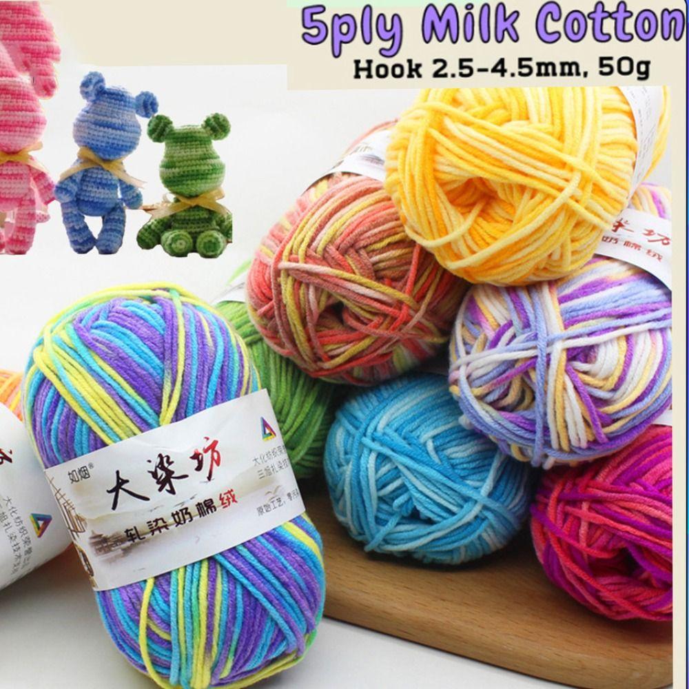 Sewing Crochet Yarn Milk Cotton DIY Hand Knitting Novel Functional Cotton Thread