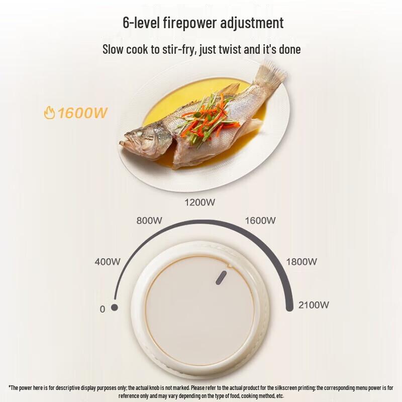 Supor Coco Series 2100W Smart Round Induction Cooker CN plug (adapter included)