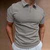 Men S V Neck Short Sleeve Polo Shirt High Stretch Breathable Summer