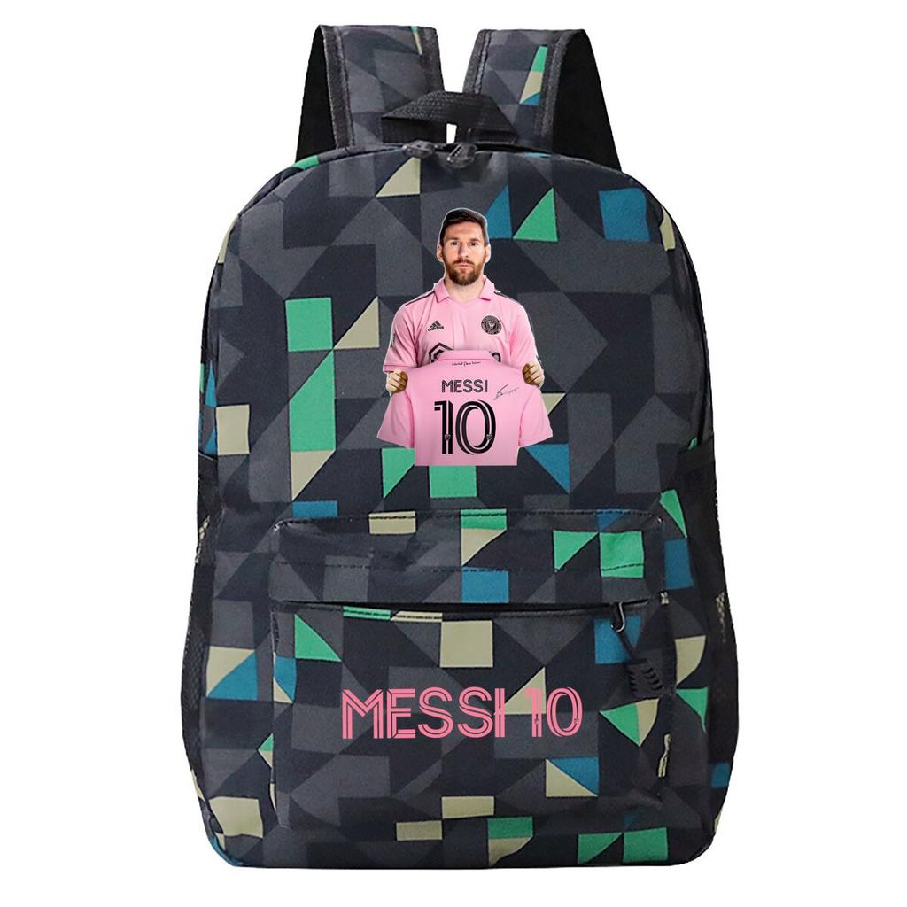 Football Printed Student Backpack Multifunctional Usb Interface Large Capacity Leisure Travel Backpack