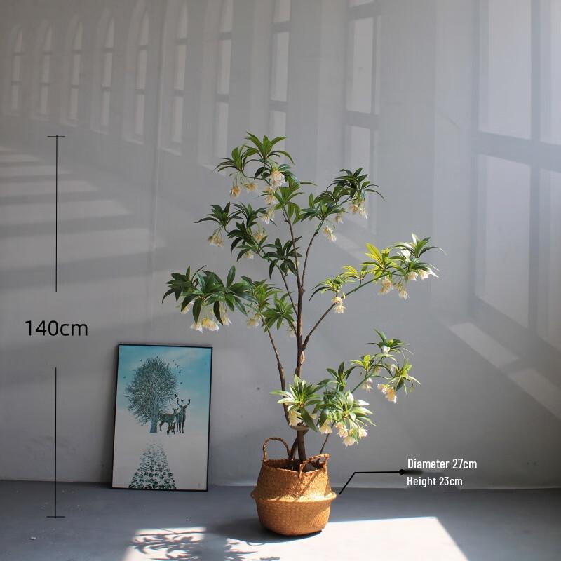 ZURLILONE Faux Water Banyan Potted Tree