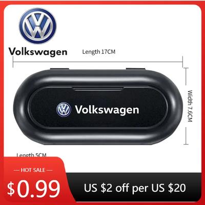 Для VOLKSWAGEN VW Polo B6 2025 Горячий Для автомобиля Volkswagen Держатель для солнцезащитных очков на козырек Чехол для очков в автомобиль С Для VW Volkswag