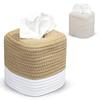 Hand-woven Minimalist Tissue Box Cotton Thread Napkin Storage Box Toilet Paper Box  Office