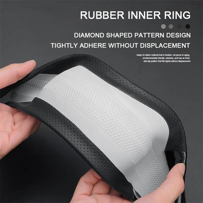 Car Carbon Fiber Leather Steering Wheel Cover For Alfa Romeo Giulia Stelvio Giulietta 147 156 159 166 4C 8C Mito Sportiva Tonale