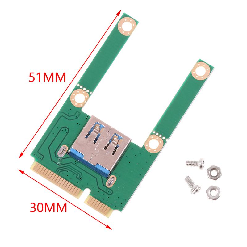 Карта расширения Mini Pci-E - Usb3.0 для ноутбука, переходник, адаптер для карты расширения с винтовыми соединениями