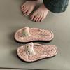 Polka Dot Kitten Casual Flat Flip-flops Women's Summer Fashion Cute Cartoon Non-slip Slippers Pinch Feet Thick-soled Sandals