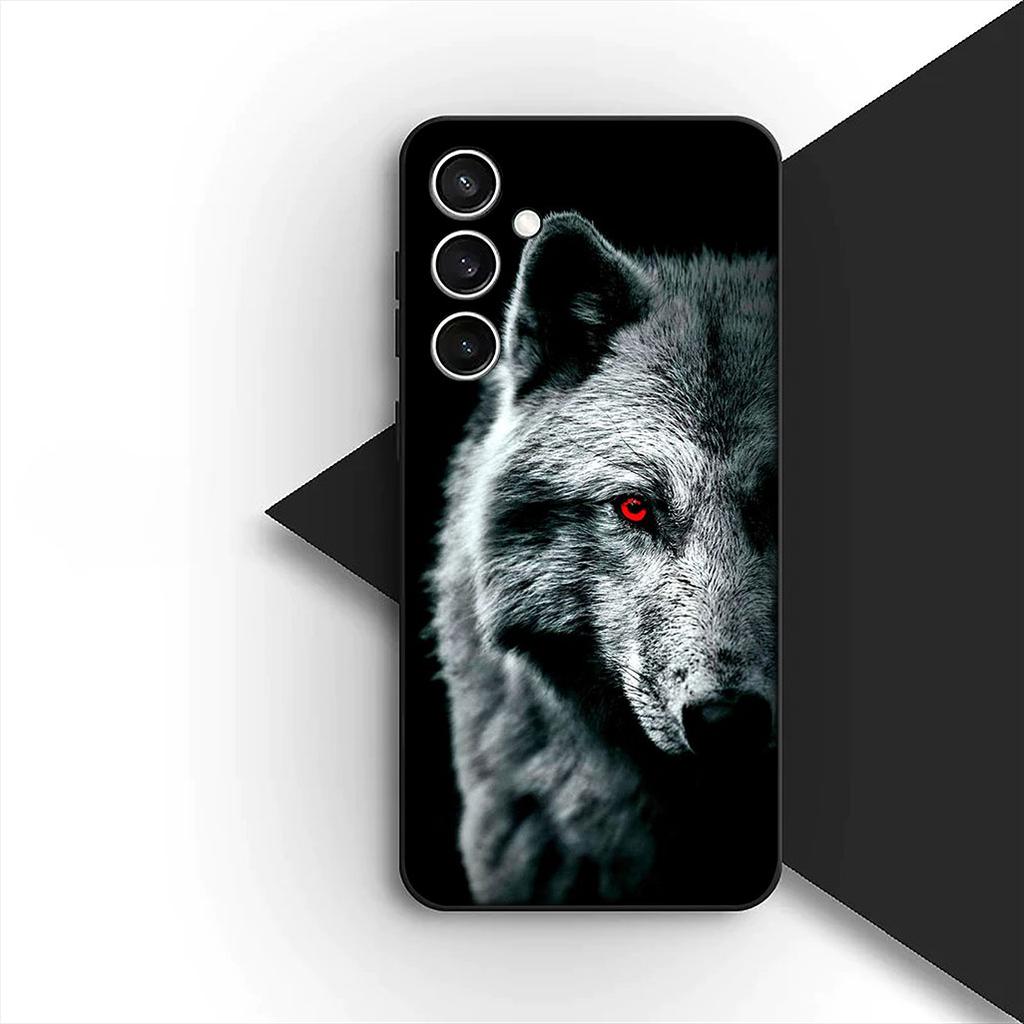 Чехол для Apple iPhone 17 Pro XS Max Air 6 7 8 Plus 5 + SE 2022 SE2 16E Чехол для телефона Защитный чехол Лев Выслеживающий Волк Искусство