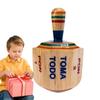 Toma Todo Set -Mexican Fiesta, Kids and Adults Family Party Games, Bachelor Parties or Baby Shower, Wood Spinning Top Game