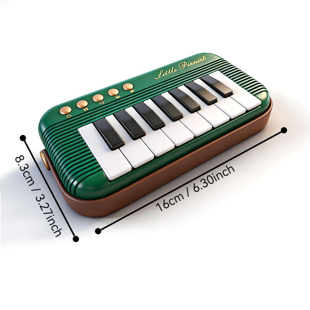 5 Colors Mini Piano Keyboard Toys for Kids, Retro Pocket Piano,Musical Toys Beginners, Electronic Musical Instrument