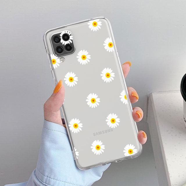 Прозрачный чехол для Samsung Galaxy A52 A12 A51 A32 A21s A71 A32 A22 50 A70 A31 A72 5G, роскошный мягкий чехол для телефона Love Heart Coque Capa