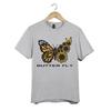 Sunflower Butterfly T Shirt Unisex Nature Floral Graphic Monarch Art Gift Tee